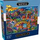 Buffalo Games Eric Dowdle Get Your Kicks on Route 66 Jigsaw Puzzle - 1000 Piece, Adult, 26.75 x 19.75 in - Puzzles for Adults - Includes Reference Poster - Relaxing Game Night Activity