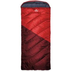 Teton Celsius XXL Sleeping Bag, Cold Weather Sleeping Bags for Adults and Kids, Camping Made Easy and Warm. Compression Sack Included, 35F, 25F, 0F, 20F Degree (Ruby)