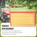 2 x 2 Pack Filter Compatible with Troy-Bilt TB270ES 6021P 159cc 173cc 4.5-6.5 HP OHV 11A 12A Push Walk-Behind TB105 TB120 TB130 TB220 TB230 12AI86K1066 12AI86K2266 12AI83K1066 12AI83K2266