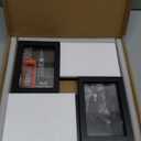 4x6 Picture Frames Collage 1 Pack, 4 Opening Multi Family Photo Collage Frames with Real Glass for Wall Hanging or Tabletop, Black