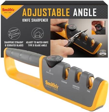 Smiths Adjustable Manual Knife Sharpener Gray/Yellow S-50264