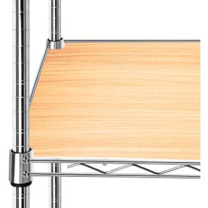 4-Pack PVC Wire Shelf Liner 14"x36" Wire Shelving Shelf Mats with Double-Sided Wood Grain Pattern, 5mm Thick