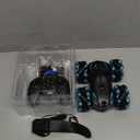 RC Stunt Car, 2.4GHz 4WD Gesture Sensing Remote Control Car with Cool Light and Music, Double-Sided 360 Flips RC Cars for Boys Age 6-12 8-12 Birthday Christmas Toy Cars(Blue)