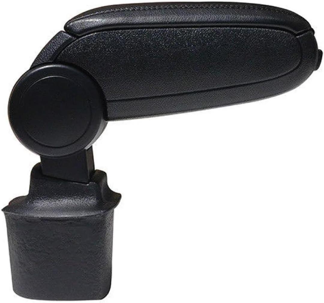 OMAC Black Center Console Armrest for Nissan Juke 2011-2017 Plastic PU Leather 1 Pc