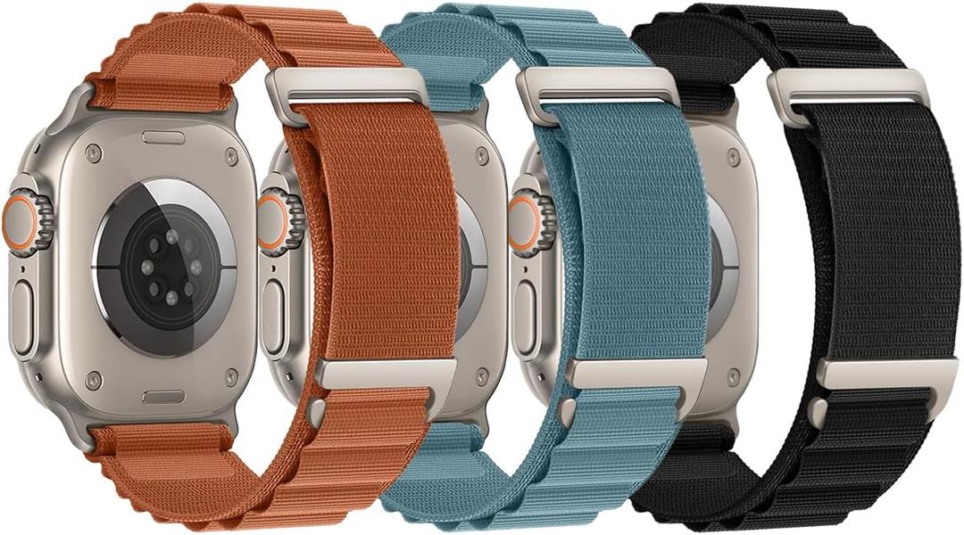 Alpine Loop Compatible With Apple Watch Ultra 3/Ultra 2/Ultra, 49mm 46mm 45mm 44mm 42mm 41mm 40mm 38mm Alpine Nylon Watch Band for iWatch Ultra/SE 3/SE 2/SE Series 11 10 9 8 7 6 5 4 3 2 1