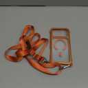 MAGEASY Compatible with iPhone 17 Pro Max 6.9" Case with Strap - 20ft Ultimate Drop Protection Compatible with MagSafe, Aluminum Frame | Odyssey Strap M (Coral)