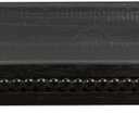 Oval Wooden Decorative Tray, Farmhouse Style, Beaded Serving Tray for Living Room, Coffee Table (Black)