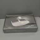 Ergonomic Wireless Keyboard and Mouse Set Creamy Wireless Keyboard Silent Mice Set with Wrist Rest for Computer, Laptop, PC, Mac, Windows (Gray White)