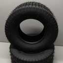 (2 Pack) 16x6.50-8 Lawnmower Tubeless Tire, 16x6.5-8 for Tractor Riding Lawn Mowers, 4 Ply, Turf-V Pattern