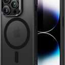 ESR for iPhone 14 Pro Case, Compatible with MagSafe, Shockproof Military-Grade Protection, Yellowing Resistant, Magnetic Phone Case for iPhone 14 Pro, Classic Hybrid Case (HaloLock), Frosted Black