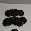 3" Round Plastic Louver Soffit Air Vent Reptile Screen Grille Cover (11, Black)