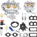 New Carburetor Fit Replacement for Kawasaki FH721V FH641V FH601V FH661V FH680V FX801V FX850V 22HP Engine Carb with Gaskets Replaces 15003-7077 15003-7041 15004-0757 15003-7094 15004-1005 15004-1010