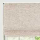 Cordless Linen Roman Shades, Premium Blackout Roman Window Shades, Custom Washable Fabric Roman Shades for Windows, Doors, French Doors, Kitchen Windows, Brown