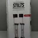 ToolPro Professional Grade Adjustable Drywall Stilts - for Drywall Installation, Painting, and More. Soft Strap Bands to Reduce Soreness and Smoother use (24-40 in., Aluminum)