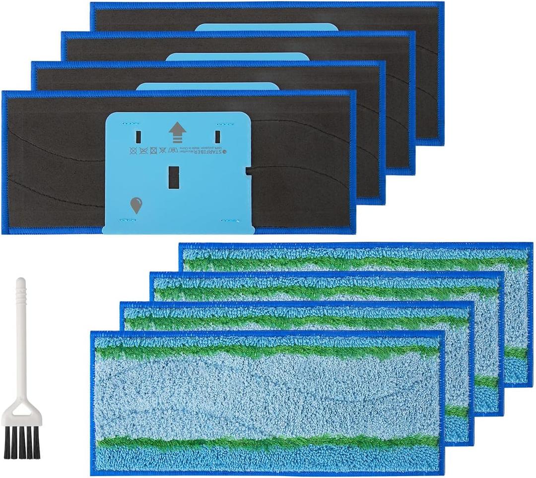 8 Pack M6 Mopping Wet Pads for iRobot Braava Jet m6 6110, 6012, 6112, 6113, Ultimate Robot, Wet Mopping Pads Compatible with Braava Jet m Series, Washable and Reusable Roomba Mop Pads