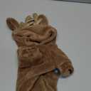 Reindeer Dog Costume Christmas Small Dog Hoodies with Antlers and Plush Ears Fleece Puppy Sweatshirt Winter Cat Clothes Cold Weather Coat Pet Santa Outfit (Brown, X-Small)