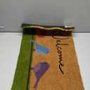 Colorful Birds - 29"x17" - Coir Door Mat with Heavy Duty Backing - Welcome Mats for Entryway, Porch - Anti-Slip PVC & Coconut Fiber Surface - Natural Home Accessories, Minimalist Original Design