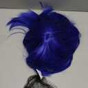 Blue Bob Wig With Bangs 12 Inch Royal Blue Wig Short Synthetic Fiber Bob Wigs for Women Short Bob Wigs and Halloween Cosplay Wig for Daily Life Colorful Wigs With One Cap (Blue)