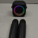 Mini Karaoke Machine, Portable Bluetooth Karaoke Speaker with 2 Wireless Microphones and Party Lights for Kids and Adults, Birthday Gifts for Girls Boys Family Home Party (Black 2 Mics)