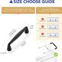 Ravinte 10 Pack 3 Inch Matte Black Kitchen Cabinet Handles Solid Zinc Alloy Cabinet Pulls Cupboard Hardware Drawer Handles