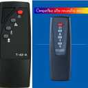 Replacement for Twin Star ClassicFlame Classic Flame Electric Fireplace Stove Heater Infrared Remote Control 18EF022GRA 18EF022SRA 23EF022GRA 23EF022SRA 26EF022GRA 26EF022SRA