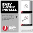 Kwikset Tylo Dummy Door Knob, Single Sided Handle for Closets, French Double Doors, and Pantry, Antique Brass Non-Turning Interior Push/Pull Door Knob, with Microban Protection (Pack of 1)