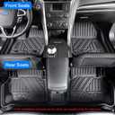 KUST Floor Mats for Ford Explorer 2020-2025 2026, All Weather Floor Liners Rubber Car Mat Front Rear 2 Row for Explorer Accessories High Edge
