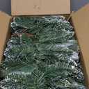 Jin&Bao 9FT Christmas Garland with Lights, 100 LED Prelit Green Pine Garland Christmas Decorations with Timer Function, 3AA Battery Operated Xmas Garland Fireplace Door Stairs Home Outdoor