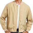 NORTHYARD Men's Bomber Jacket Lightweight Casual Windbreaker Zip Up Fashion Windproof Coat Spring Fall (L)