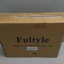 Fultyle Side Table, Small End Table with Storage Shelf, Modern Bedside Table Night Stand for Living Room, Bedroom, Office and Small Spaces (Rustic Brown)