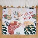 TADO MUSLIN Baby Play Mat 71x59 Inch, Thickened Soft Floor Mat for Playpen, Machine Washable Foam Crawling Mat with Non-Slip Bottom for Babies and Toddlers, Foldable Padded Playmat