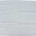 Narrow Striped Cotton Linen Blended Dinner Cloth Napkins - Set of 12 (40 x 30 cm) - for Events & Home Use (Blue)