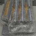 Calmbee 9 in 1 Bamboo Storage Bag Organizer for Kitchen Drawer  Plastic Wrap Dispenser with Cutter & Foil Organizer, Wooden Baggie Organizer for Sandwich, Snack, Gallon, Quart Sizes, Grey