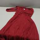 WKIOR Womens Sundress Summer Beach Vacation Sleeveless Halter Neck A-Line 2026 Boho Floral Midi Dress with Pockets, Red, L