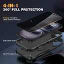 Diaclara Magnetic for iPhone 16 Plus Case, [with Privacy Screen Protector] [Anti Spy] [Military Grade Drop Protection] Heavy Duty Full-Body Shockproof Phone Case, Magnetic Black