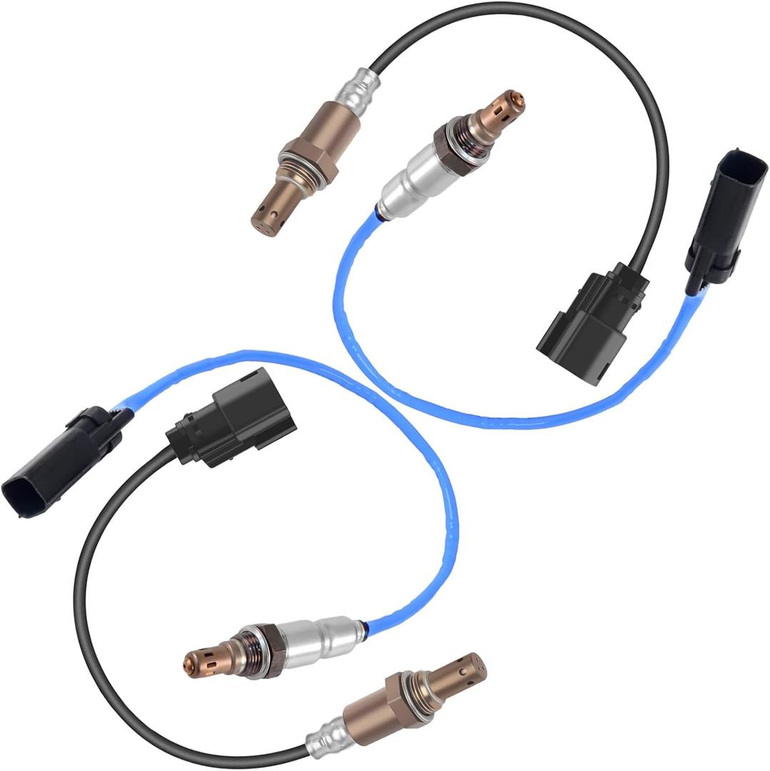 4PCS O2 Sensor - Compatible with 2011-2014 Ford F150 3.7L,Explorer,Mustang,Escape,3.0L for Lincoln MKZ,MKS,MKT,3.7L,for Mercury Milan,Mariner Upstream & Downstream Replace#234-5038,234-4490