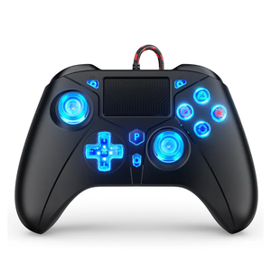 Compatible with PS5 Controller, Wired Controller for Playstation 5/PS4/PC, Gaming Controllers, Gamepad with Dual Vibration 6-axis Gyroscope Support Turbo Macro Multi Touch Pad 3.5mm Audio Jack
