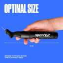 SPORTBIT Ball Pump for Sports Balls - Push & Pull Inflating System - Hand Pump for All Exercise Balls - Volleyball Pump, Basketball Inflator, Football & Soccer Ball Air Pump - Goes with 5 Needles Set (Black)