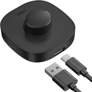 Smart Ring Charging Size 9, Compatible with Oura Ring Gen3 Charger, Fast Charging Dock and USB-C Cable, Charger for Smart Ring (Black)