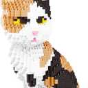 Calico Cat Animals Mini Building Sets STEM Toy for Adults Boys Girls 12+, Large