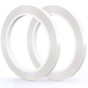 GLAMFIELDS 2 Rolls 1/4" 60Yd Floral Tapes, Clear Floral Tape, White Floral Tape for Bouquet Stem Wrap, Waterproof Florist Tape for Flower Arrangements Supplies Craft Corsages Wedding 60 Yd/Roll