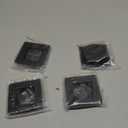 HOMOTEK 4 Pack 2-3/4 Inch Square Recessed Sliding Closet Door Finger Pulls, Diameter 2-3/8 Inch(60mm) Stainless Steel Flush Handles for Pocket Door, Bypass Barn Drawer Pulls(Black)