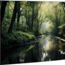 Garnetics Outdoor TV Cover 55 Inch  Waterproof, Weatherproof TV Enclosures with Smart Shield Screen Protectors, Ideal for Outdoor Use, Moving, and Storage - Forest