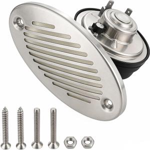316 Stainless Steel 12V Hidden Flush Mount 5190512 Marine Boat Horn Two Hole Installation Spacing of 114.3 mm