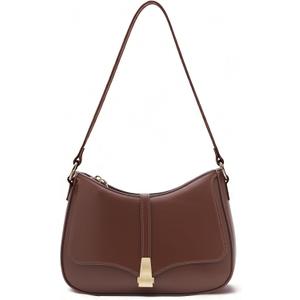 Prettyzys Crescent Shoulder Bag for Women, Vintage Retro Vegan Leather Clutch Tote Handbags Crossbody Bags Handbag for Women
