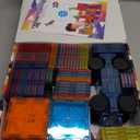 Magnetic Tiles,104PCS Magnetic Building Tiles for Kids, Educational Magnetic Stacking Blocks, Magnets Construction Toys, Christmas Toy Gift for Toddlers,Kids Boys and Girls 3 4 5 6 7 8 9+Year