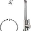 Cold Water Only Faucet SUS304 Stainless Steel Faucet for Kitchen Sink