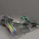 4pack Shark Tooth Sifter, Shell Scooper for Beach with Seashell Bags, Retractable Long Handle Sand Dipper Shovel Tool for Adults and Kids, Shark Teeth Scoop for Picking Up Shells and Rocks