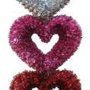 Holiday Home 18.5" Triple Heart Valentine's Decoration, Set of 4