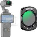 NEEWER Variable ND Filter Compatible with DJI Osmo Pocket 4 & Pocket 3, Magnetic Adjustable Neutral Density ND2-32 1-5 Limited Stops, Action Camera Accessories with 2 LCD Screen Protectors, FL-50